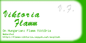 viktoria flamm business card